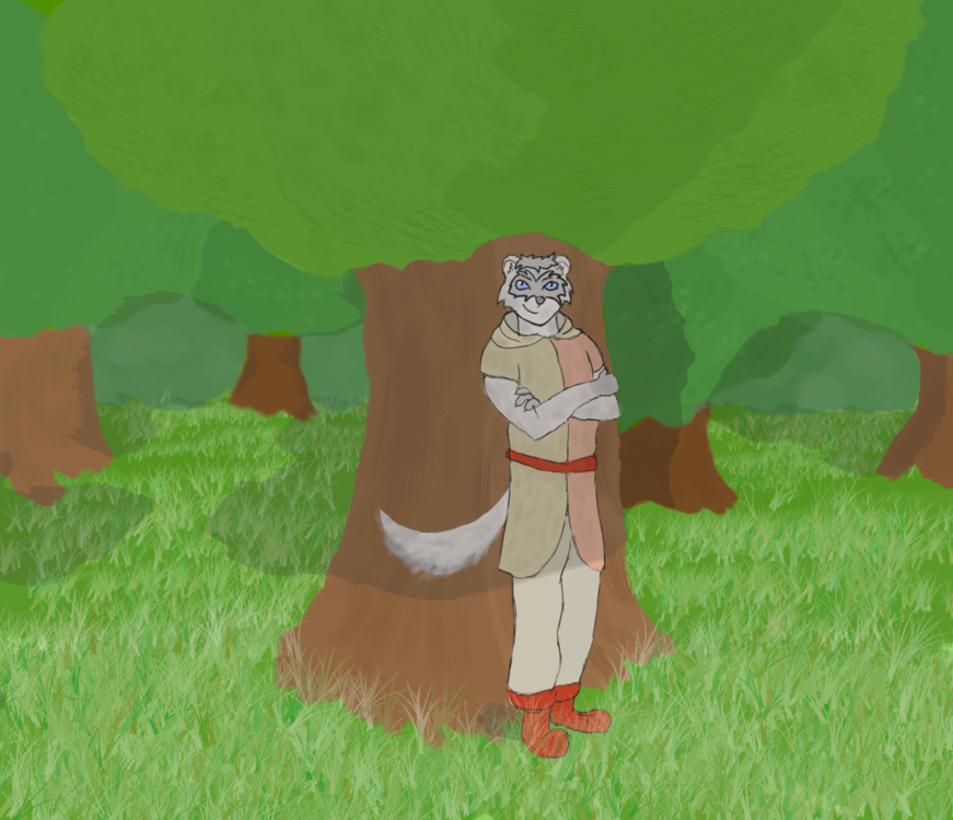 хорек у дерева.png